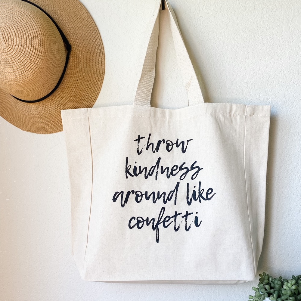 Funny Screen Printed Canvas Shopping Tote Bag - Handmade